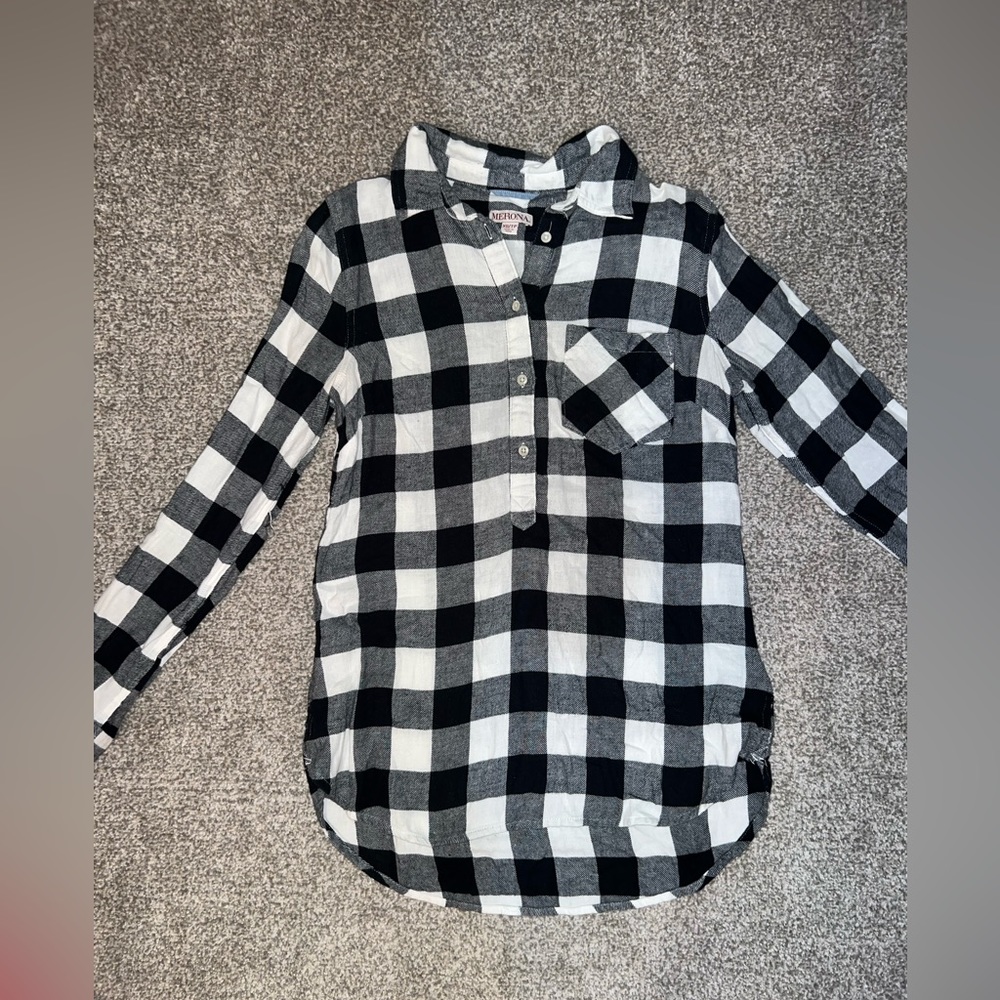 Merona plaid babydoll shirt